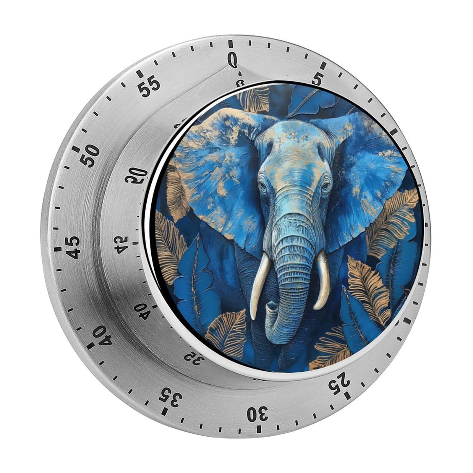 Blue Elephant Kitchen Timer Magnetic Countdown Countup Timer for Cooking Baking 8x8cm