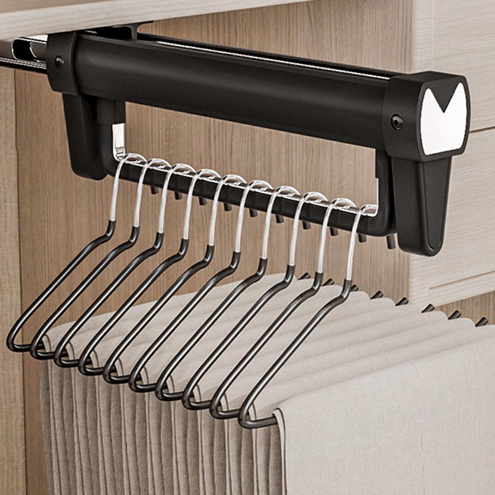 APGLSXY Foldable Aluminum Alloy Hanging Rails with Extendable Designs Portable for Wardrobes Organization and Space Optimization Efficient Wardrobes Storage