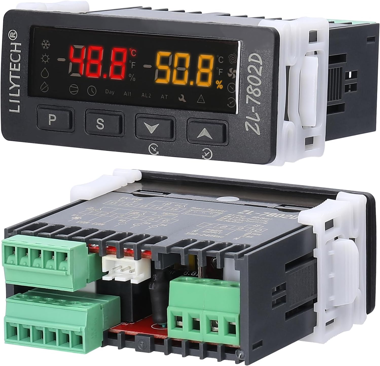 ZL-7802D Automatic Incubator Multifunctional Temperature and Humidity Controller Digital Hygrostat Thermostat for Eggs Turning and PID Control