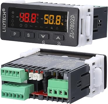 Egg Incubator Temperature Controller, 110V Automatic Control Thermostat Humidity Controller Digital Hygrostat Thermostat for Eggs Turning and PID Control