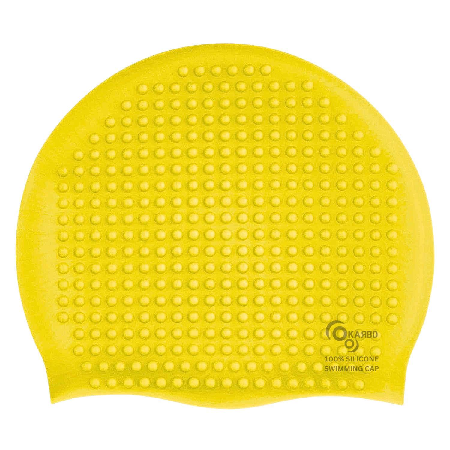 KARBD Silicone Swimming Cap with Hair Protection Unisex Water Sports Long Hair Cover Swim Pool Cap for Children Kids Adults Men Women Boys Girls (Universal Size, Bubble Drop Design, Yellow) (B0CZKW1D3Y) Amazon Price History, Amazon Price Tracker