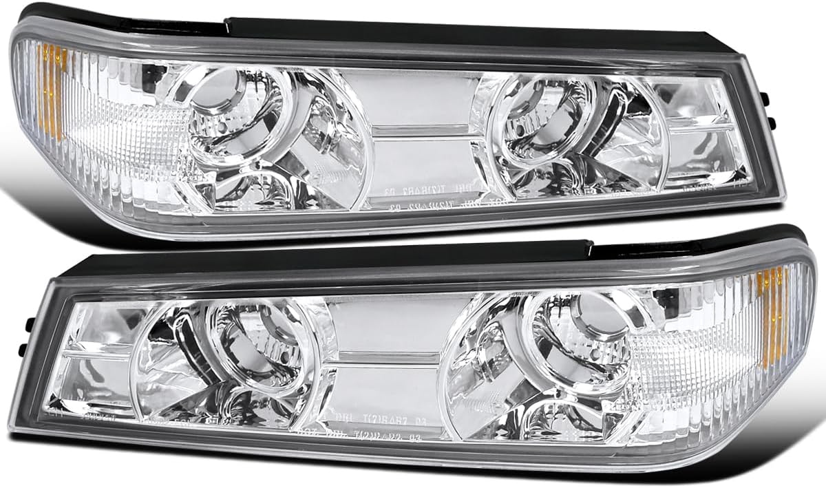 Ronnin - Fits 2004-2012 Chevy Colorado GMC Canyon 2006-2008 ISUZU I-Series Replacement Corner Turn Signal Lights Assembly Pair | Chrome