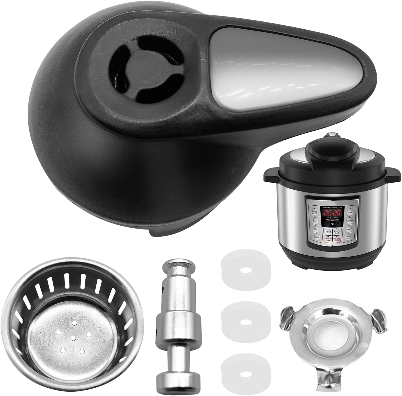 GXF Steam Release Valve, Float Steam Release Handle Pressure Cooker Valve Replacement Part Accessories for Instant Pot LUX Mini 3 Qt, 5 Qt, 6 Qt IP-LUX50 Pressure Cooker