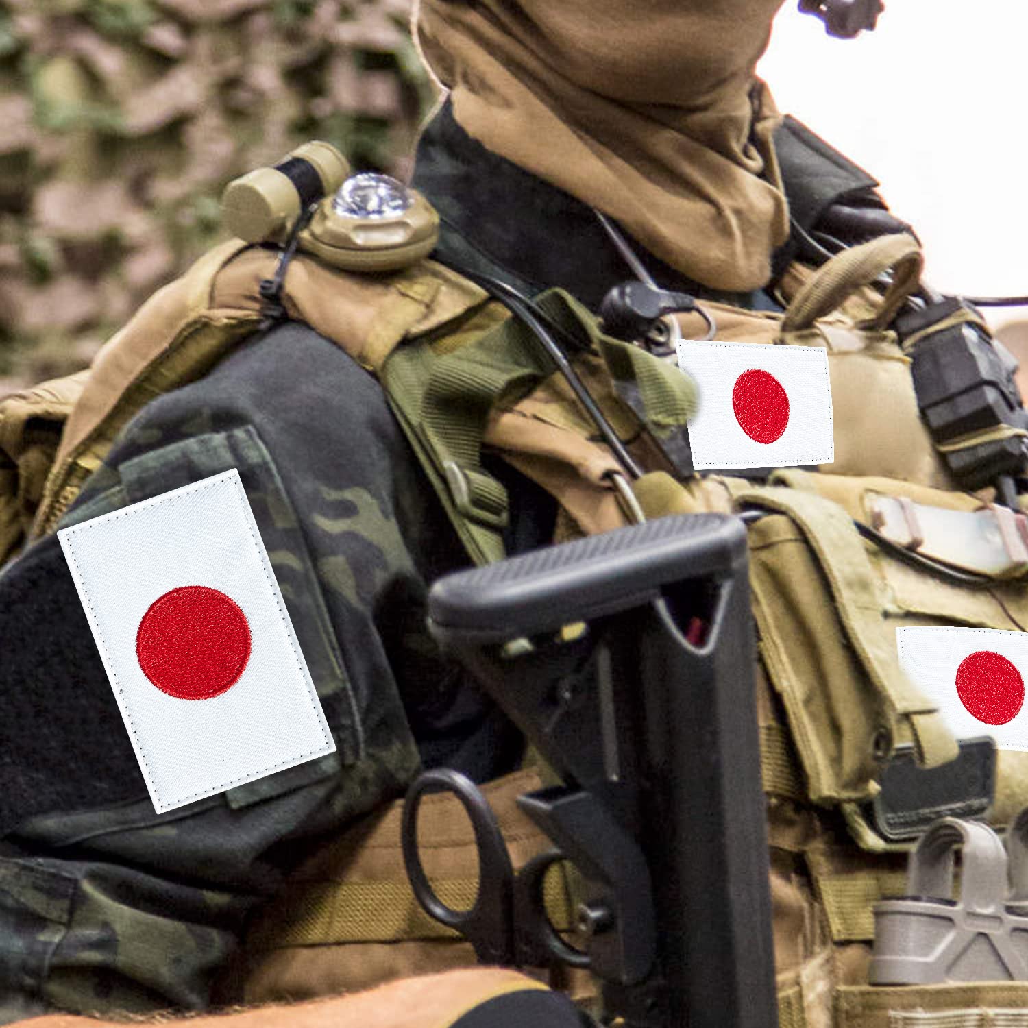 Amazon.com: stidsds 2 Pack Japan Flag Patch Japan Flags