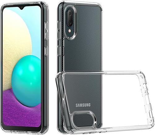 Nextway Case Compatible with Samsung Galaxy A02 – Crystal Clear TPU Cover, Four-Corner Shockproof Protection, Anti-Scratch Anti-Yellowing Transparent Slim Protective Phone Case