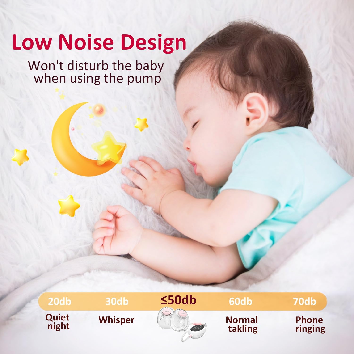 HORIGEN D6 breast pump control panel showing 3 modes and 9 levels