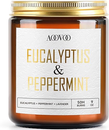 Miniatura 70 de AOOVOO Velas de canela de manzana, velas perfumadas de 9 onzas, vela de aromaterapia, vela de soja para el hogar