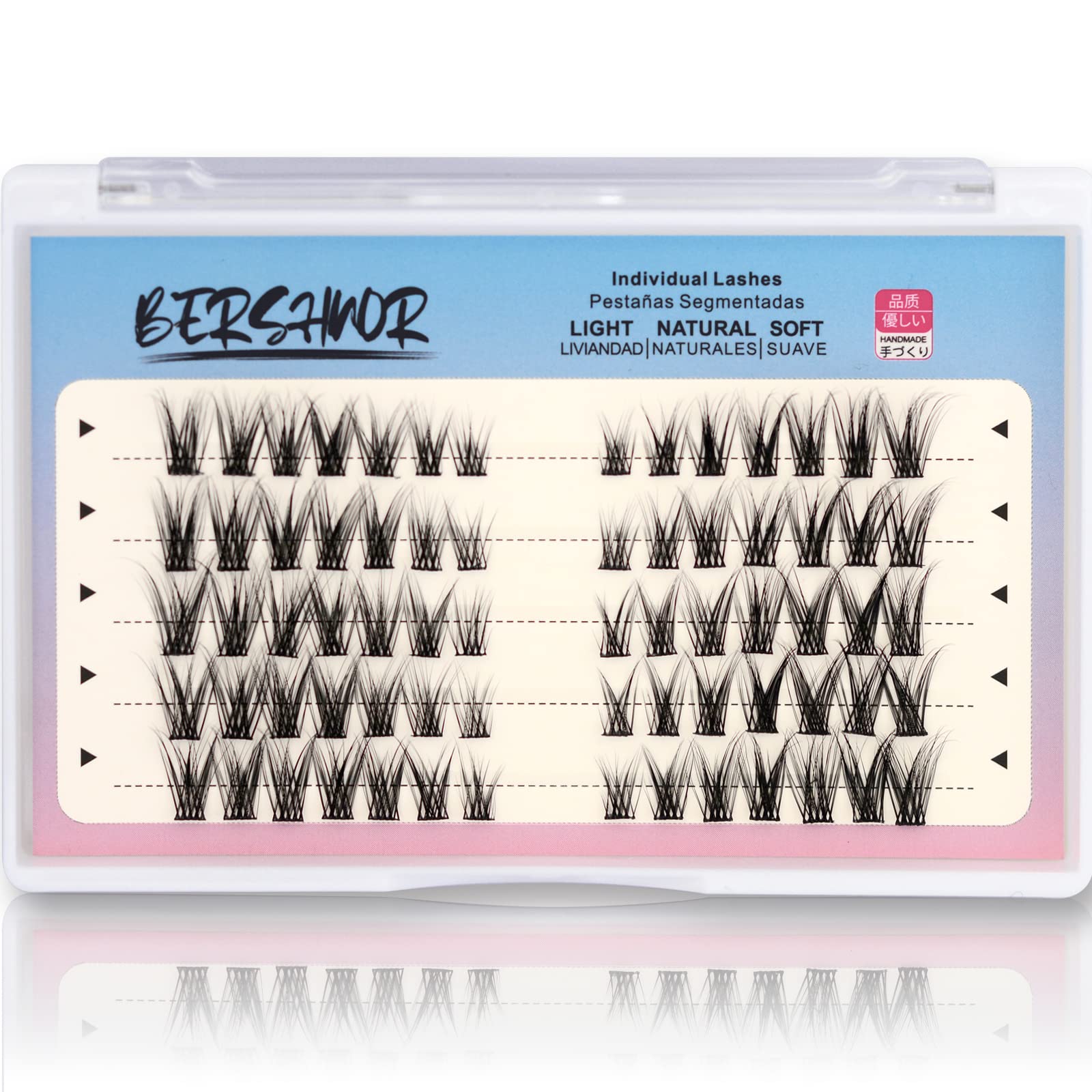 Amazon.com: Bluesmurfs Individual Cat Eye & Fox Eye False Eyelash Extension  Clusters, DIY Faux Mink Lash Extensions Natural Look, 70 Lash Clusters, 5  Pairs : Beauty & Personal Care