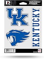 Vista 9 de Rico Industries NCAA - Lámina de adhesivos triple diseño de Alabama