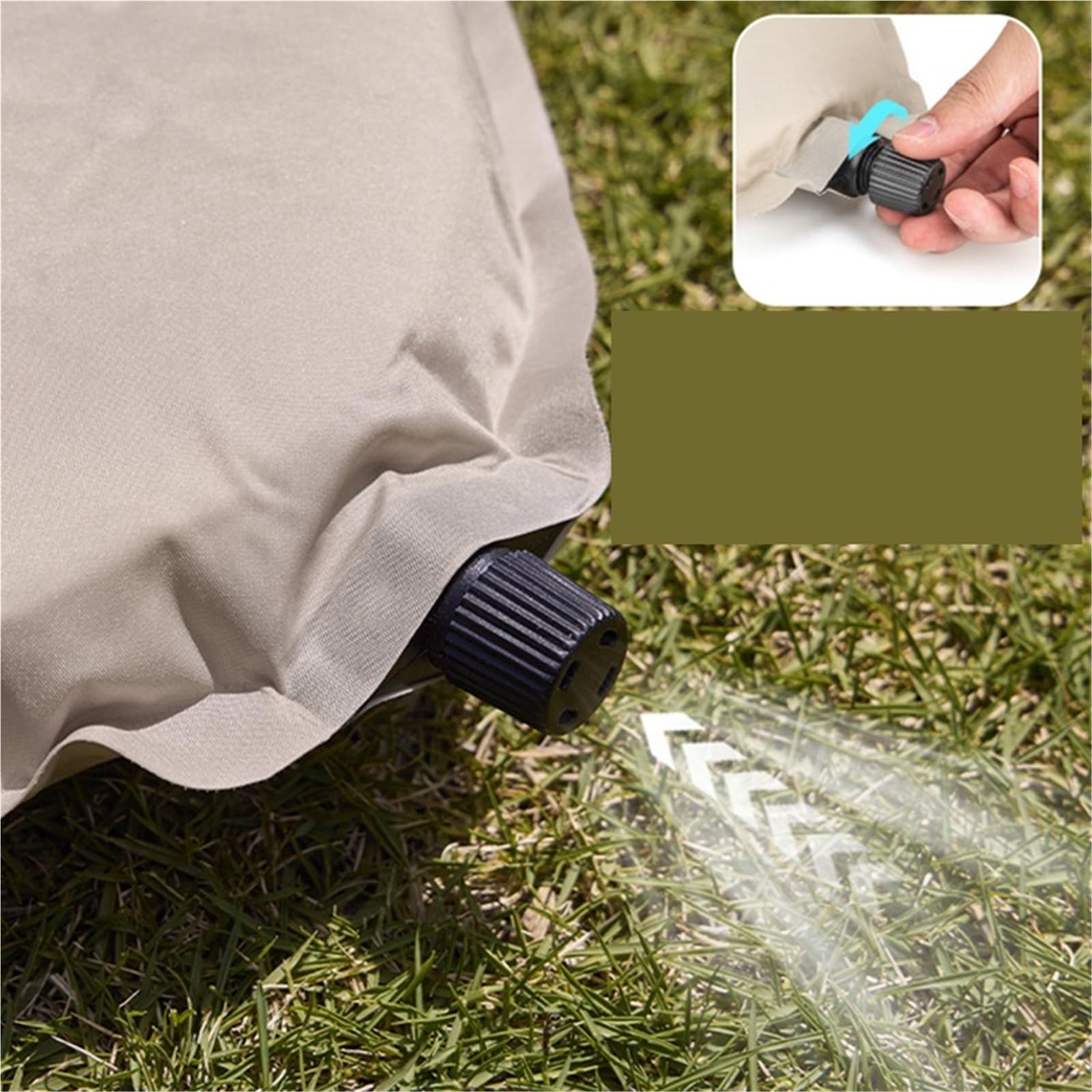 Colchoneta de Camping autoinflable Estera Plegable for Acampar al Aire Libre