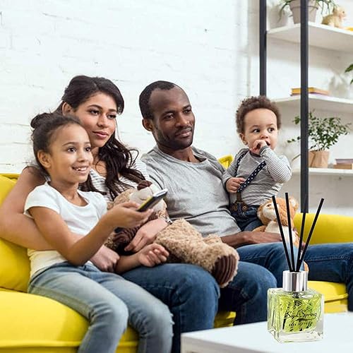 Miniatura 5 de Seed Spring Juego de difusor de varillas con palos aceite aromático de vainilla para dormitorio oficina gimnasio y alivio del estrés productos de