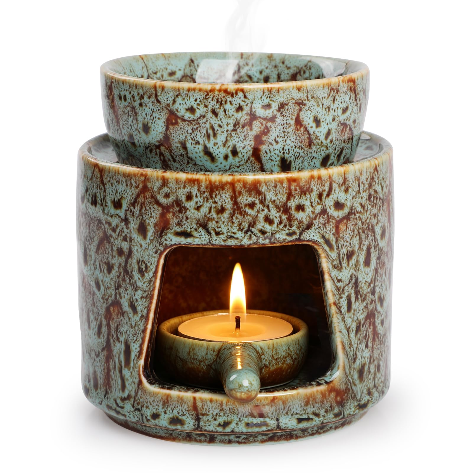 WD&CD Oil Burner Wax Melt Ceramic Aroma Diffuser Green