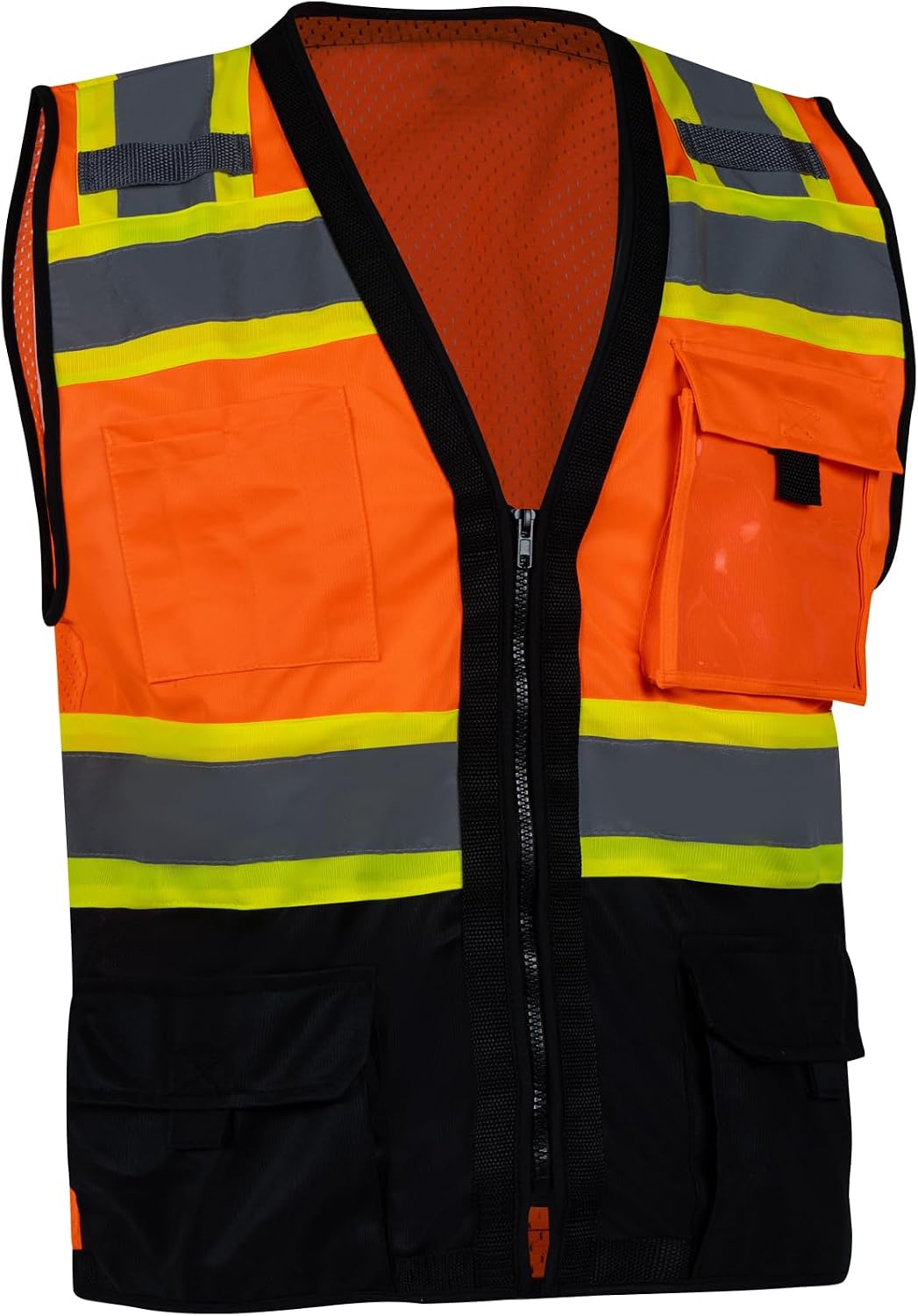 VENDACE Safety Vest Hi Vis Reflective Vest for Men with Pockets ANSI Class 2 High Visibility Construction Work Vest
