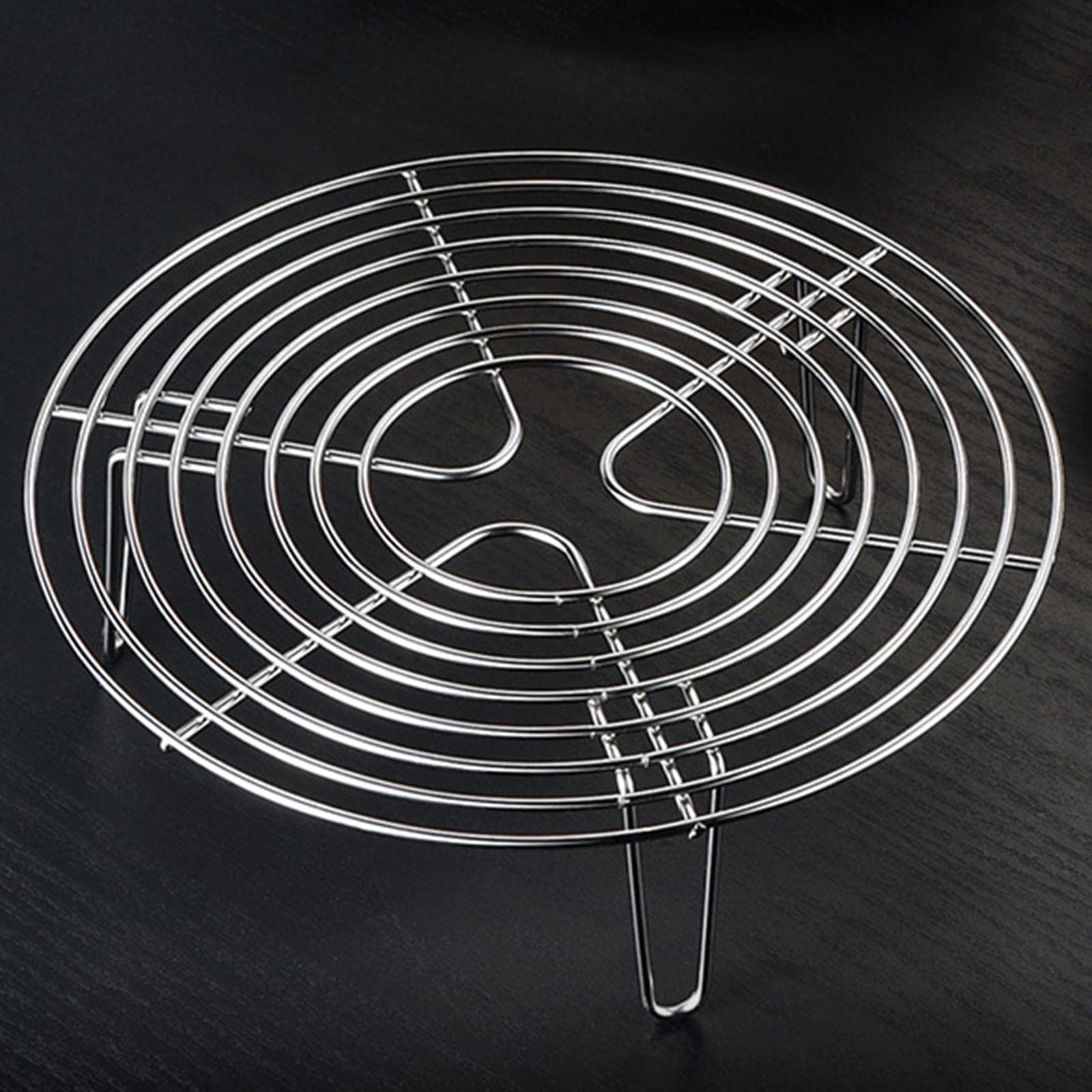 Grille de Cuisson Ronde, Grille Vapeur Pratique en Acier Inoxydable, Hauteur 7 Cm, Ustensile pour Cuisson Vapeur, Casserole, Four, 11.02 Pouces