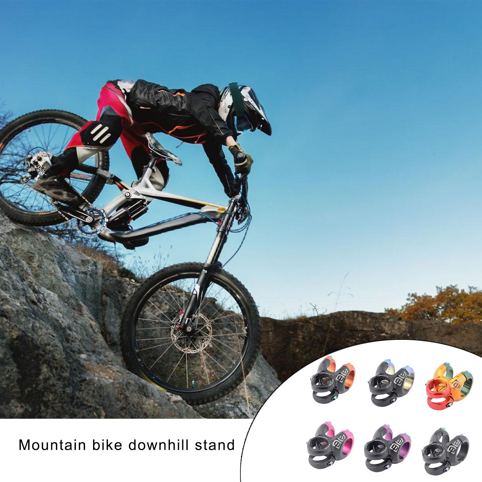 Attacco manubrio corto in lega di alluminio per mountain bike biciclette bilanciate accessori per ciclismo