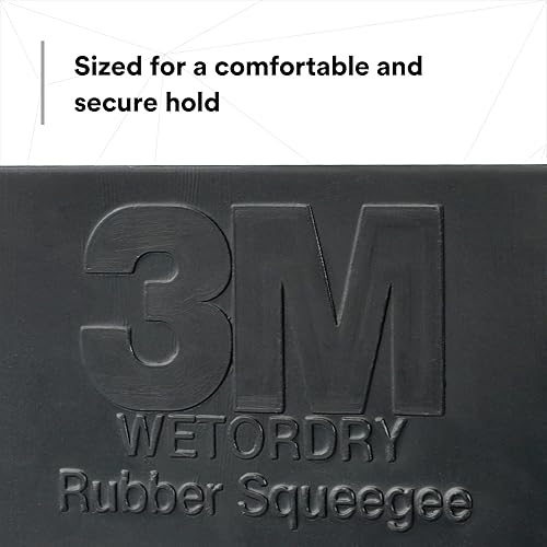 Miniatura 6 de 3M Wetordry - Escobilla de goma 05517, 2-34 pulgadas x 4-14 pulgadas, ajuste cómodo, flexible, para lijado húmedo