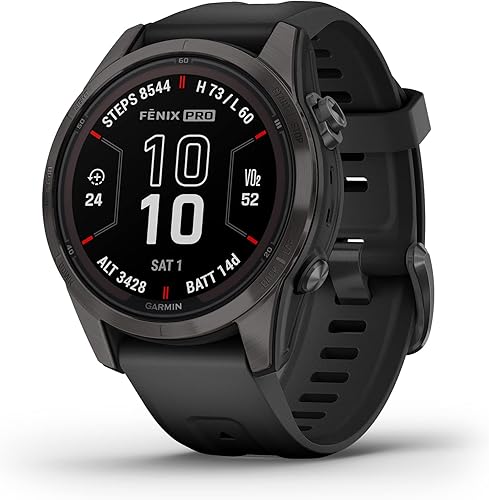 Miniatura 9 de Garmin fēnix 7X Pro Sapphire Solar, reloj inteligente GPS multideportivo, linterna integrada, capacidad de carga solar, gris niebla/naranja brasa