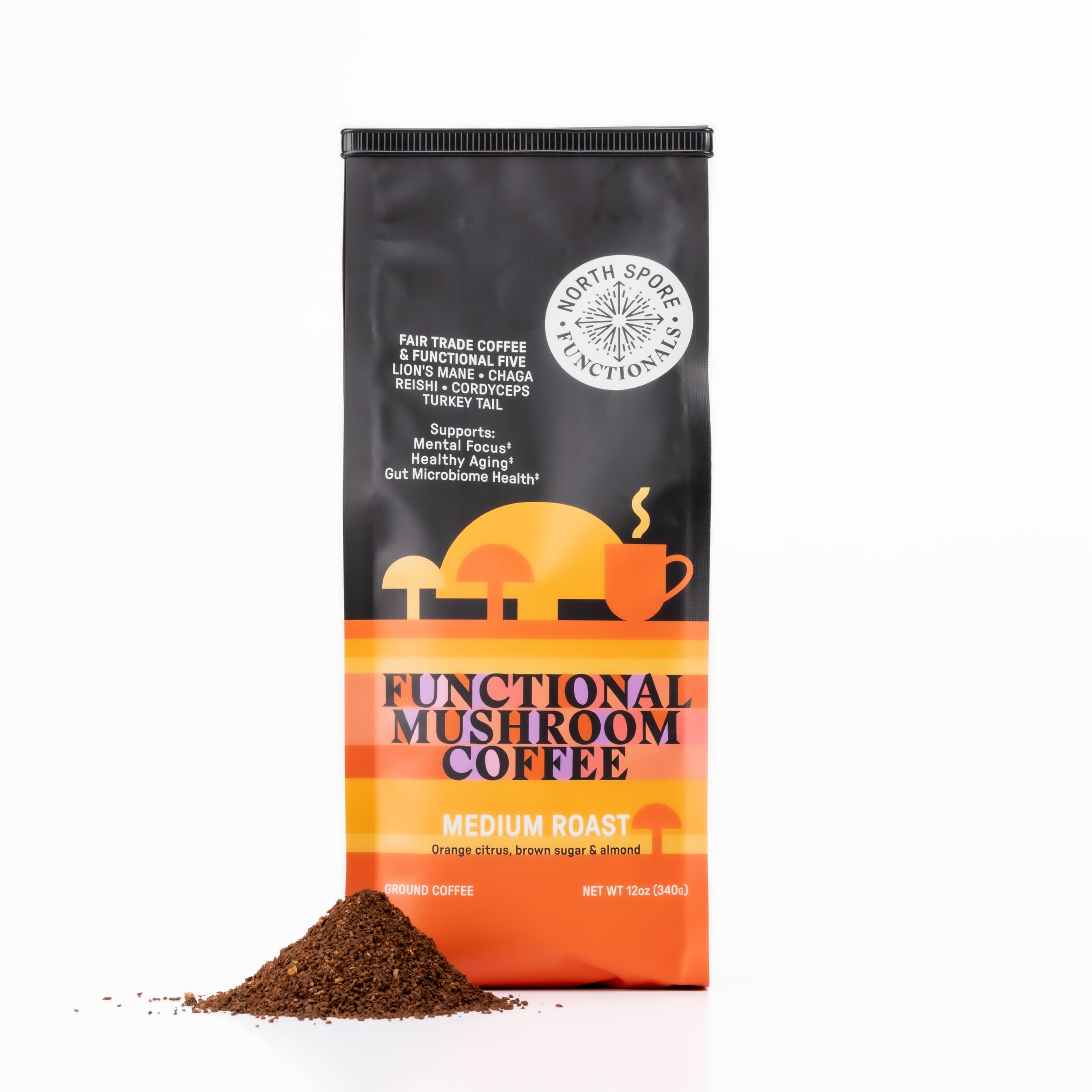 Amazon.com : North Spore 'Functional-5' Mushroom Coffee : Grocery