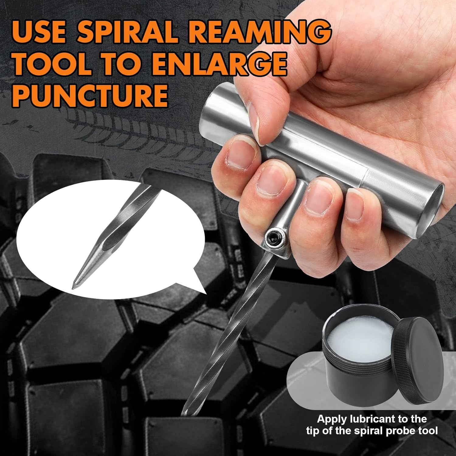 X-BULL Heavy Duty Tire Plug Kit All-in-One Tire Repair Kit with Self-Vulcanizing Plugs & Organized Bag for Car, SUV, Truck, Motorcycle, On Road & Off Road Professional Flat Tire Fix Kit