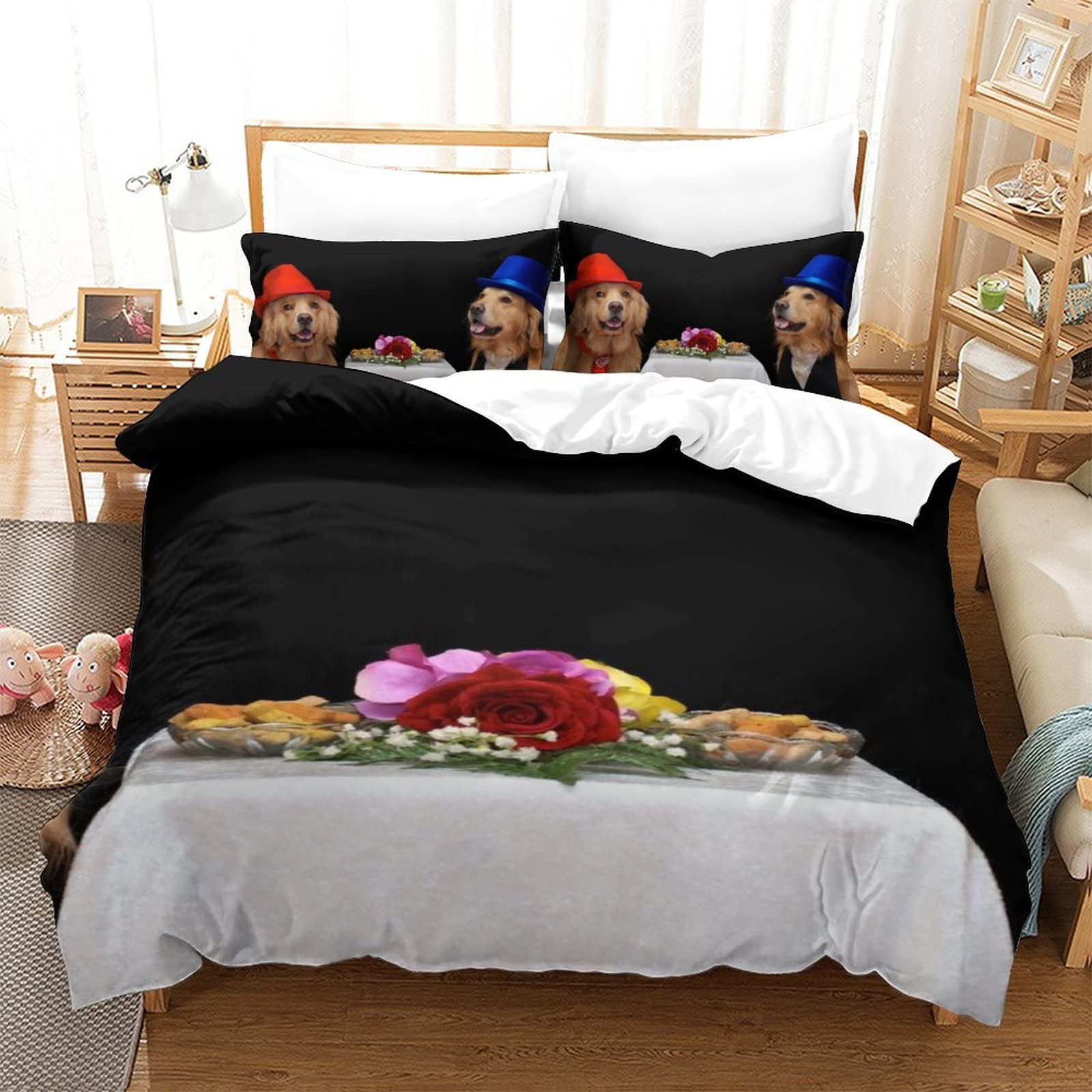 Housse de couette animaux 3D pour décorer une chambre d'enfant cosy