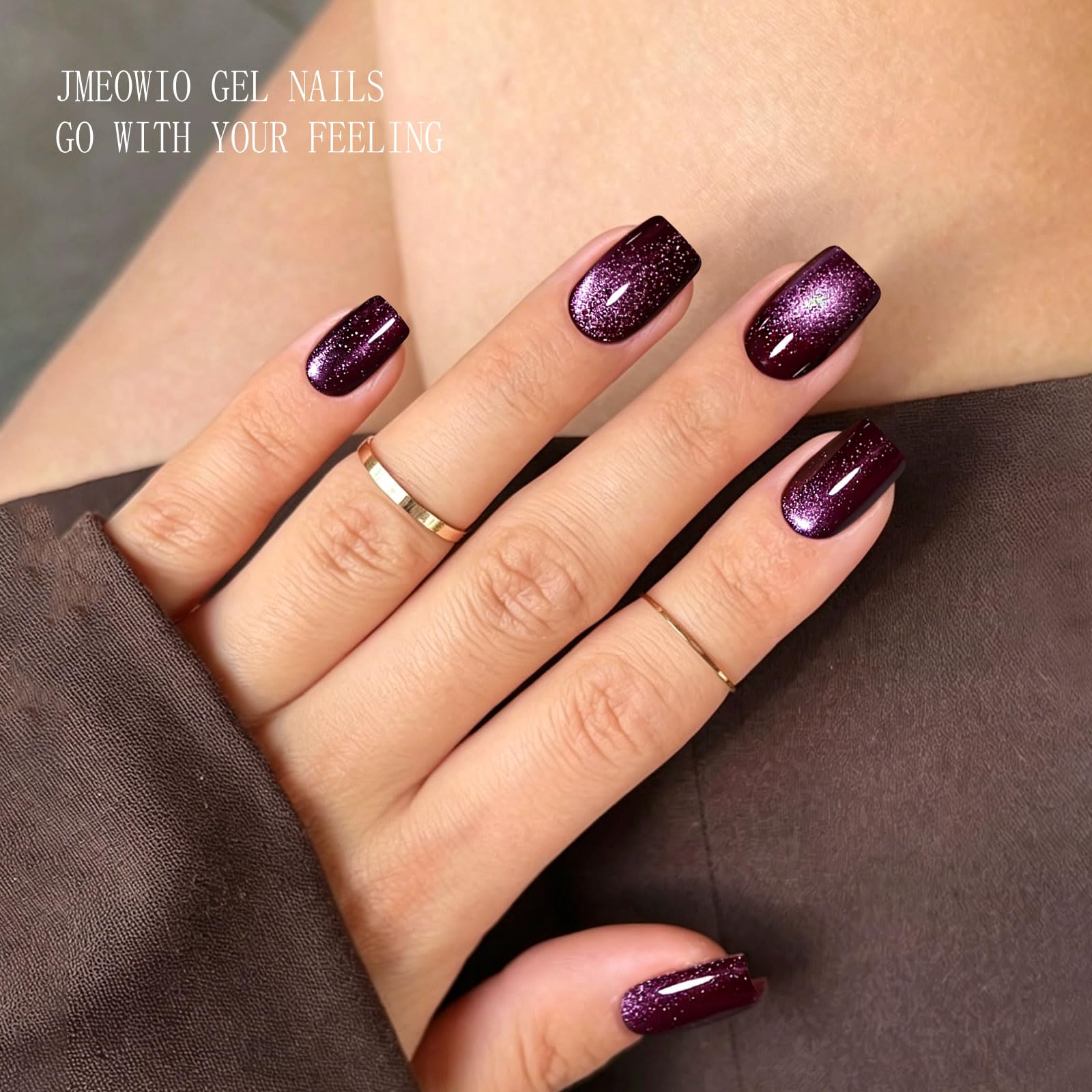 JMEOWIO Kocie oko folia do paznokci UV Żel Nail Art naklejka naklejka na paznokcie samoklejąca dekoracja paznokci