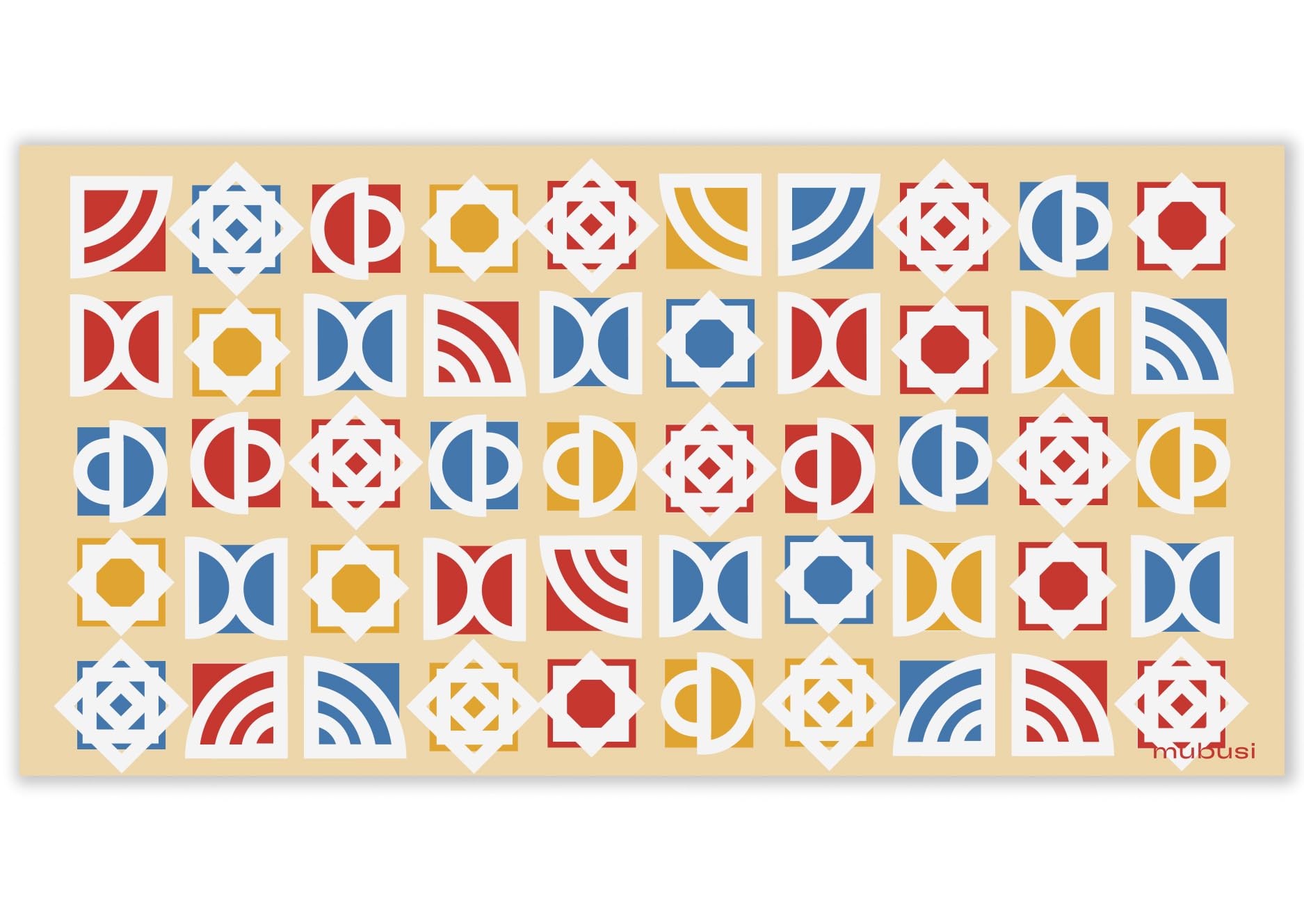 mubusi Alfombra Vinílica Cocina Salón - Varios Tamaños - (Bauhaus 40x80 cm)