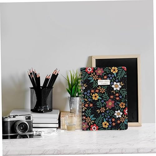 Miniatura 2 de Tofficu 6 piezas 2022 2022 Agenda espiral cuaderno planificador de comidas libro a rayas planificador de horarios planificador de gestión del tiempo