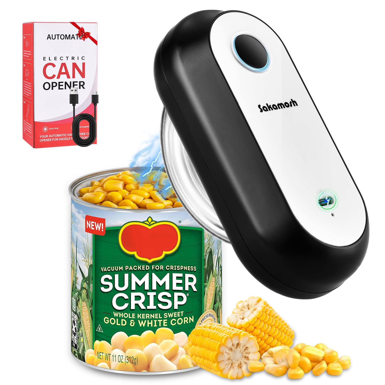 SAKAMOSH Black and White Can Opener