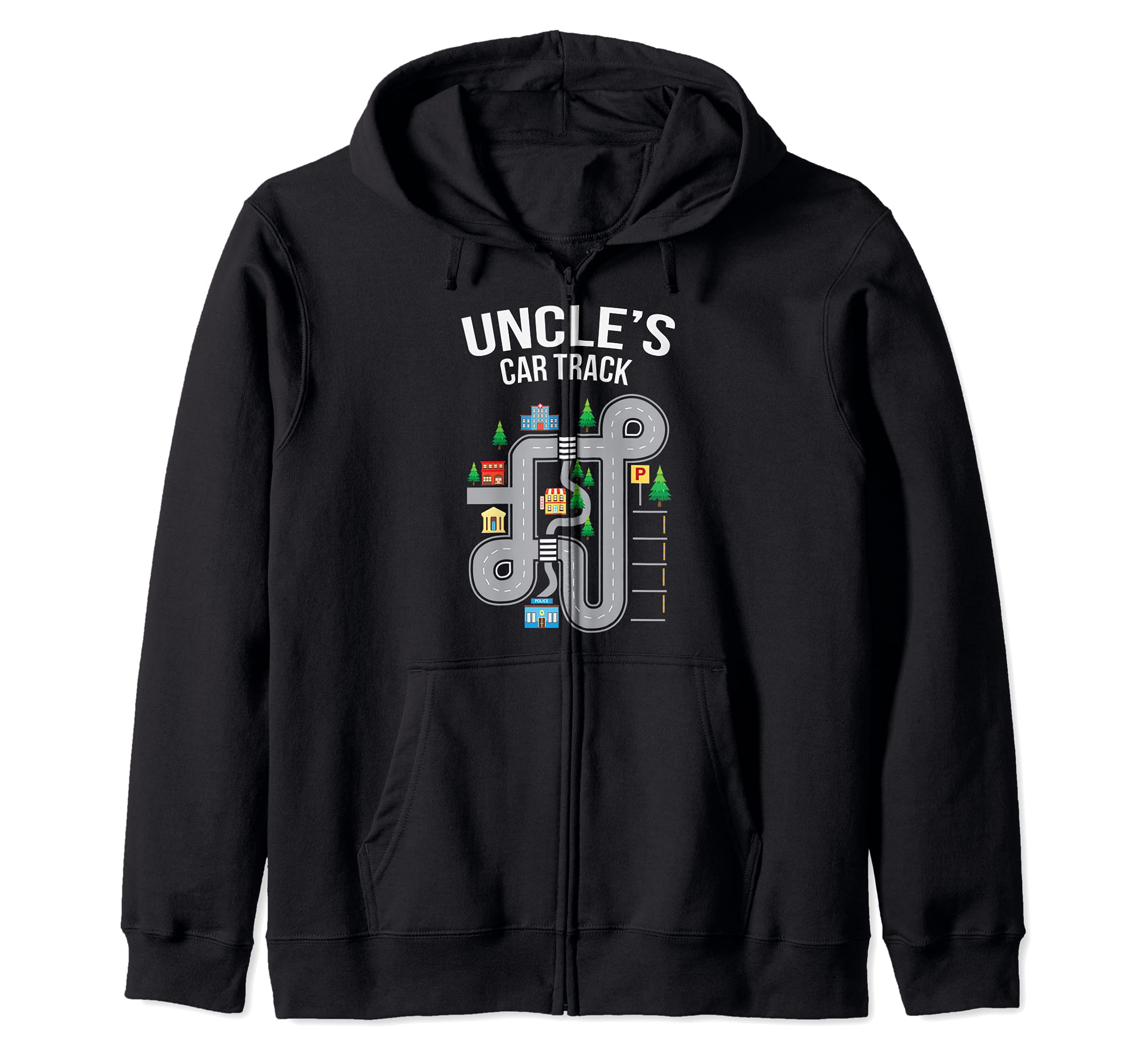 uncle Car Track Playground Zip Hoodie
