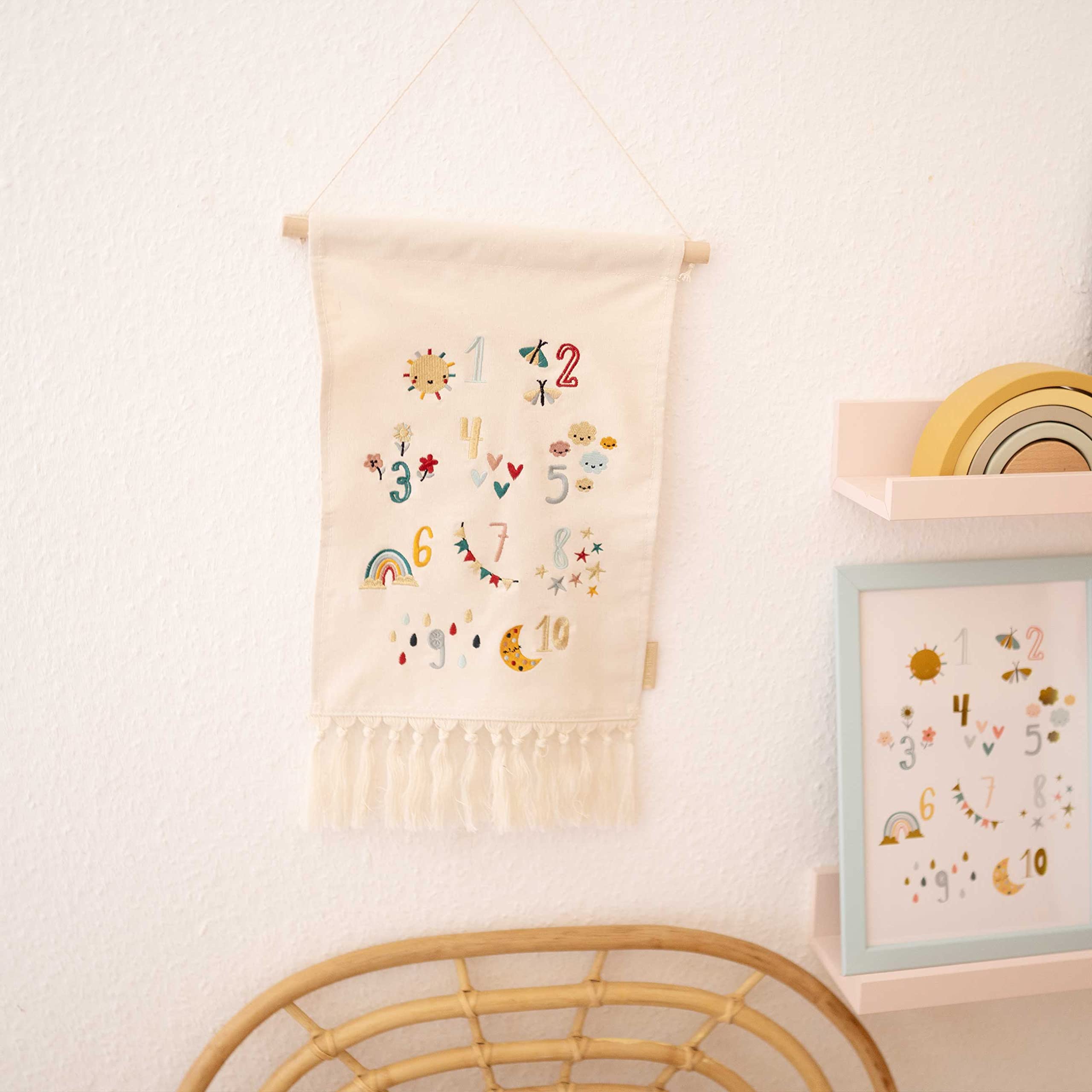 Papierdrachen Wall Decoration for Boys and Girls, Fabric Decoration for Children's Room, Boho Tapestry - Image 3