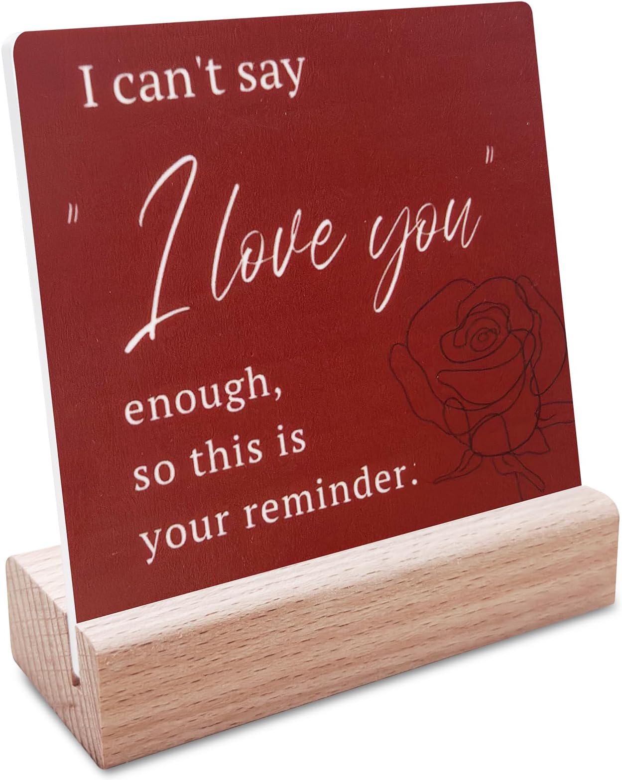 Gifts For Girlfriend or Mom, I Love You Gifts for Her/Him Presents Birthday Gifts Mothers Day Anniversary Romantic Gifts Decorative Signs Plaques