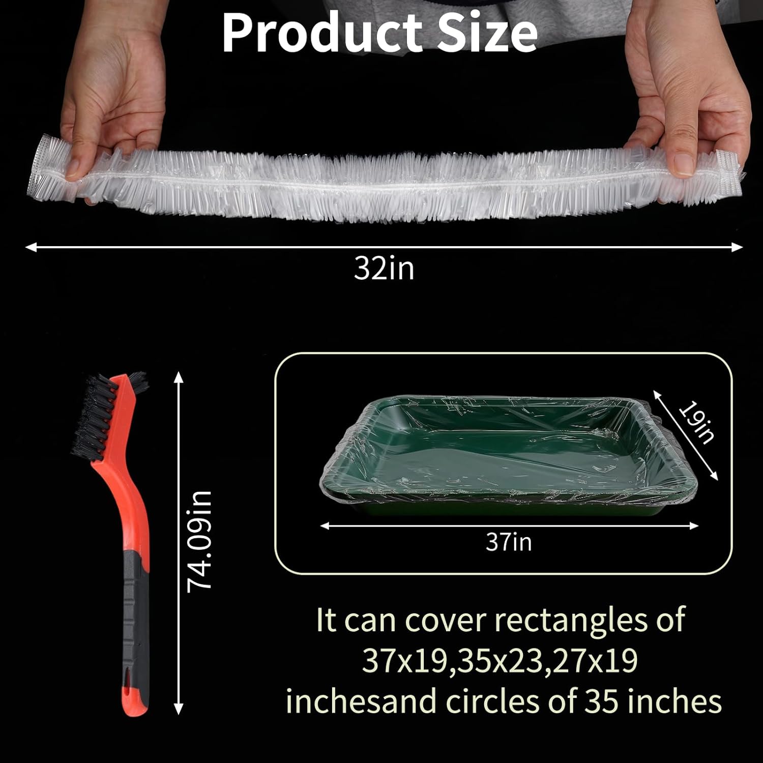 50PCS Disposable Bird Cage Liners 34" X 22" Animal Clear Plastic Rabbit Bird Cage Liner Bag for Finches Canaries Cockatiels Birdcage