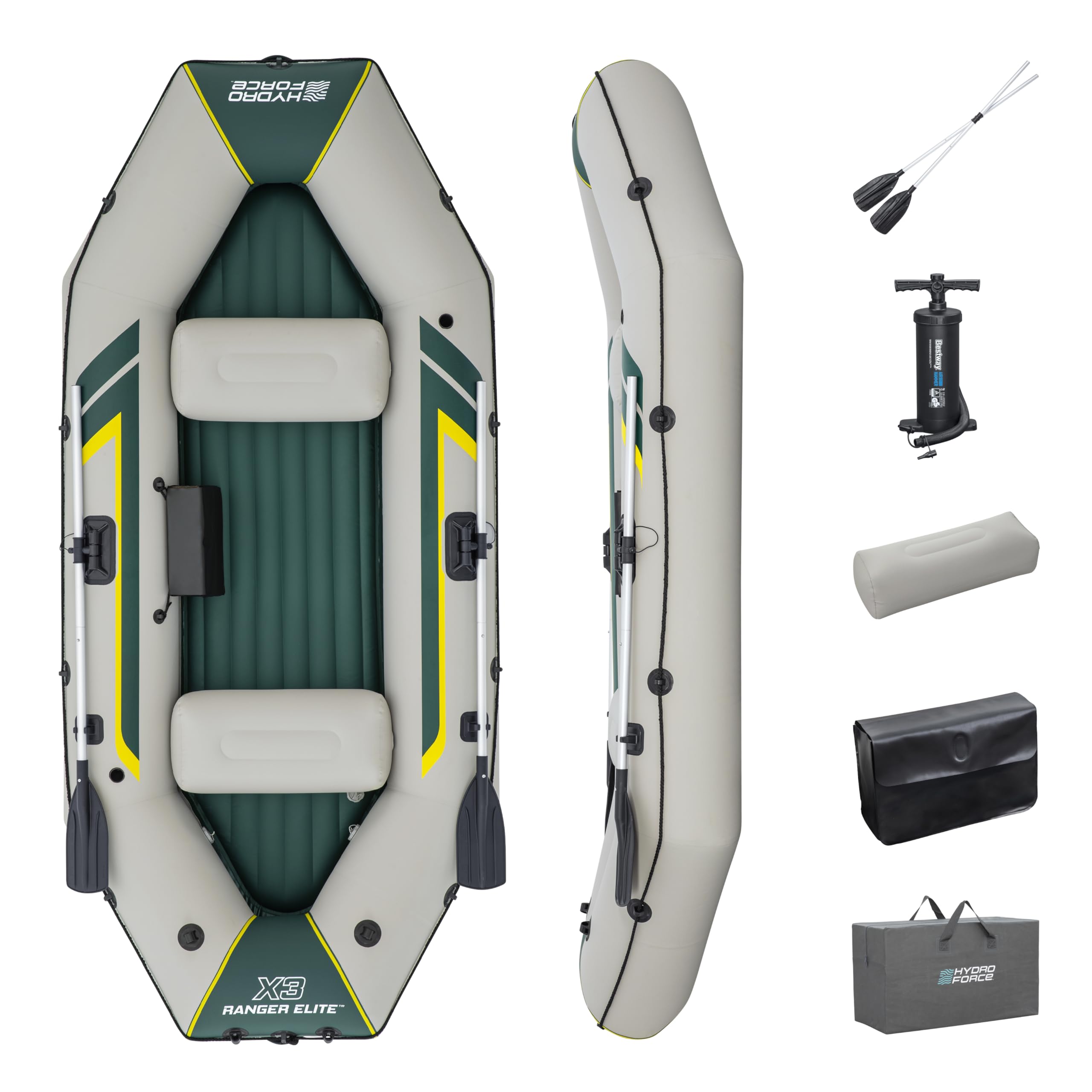 Bestway Hydro-Force Schlauchboot Komplett-Set Ranger Elite X3 295 x 130 x 46 cm