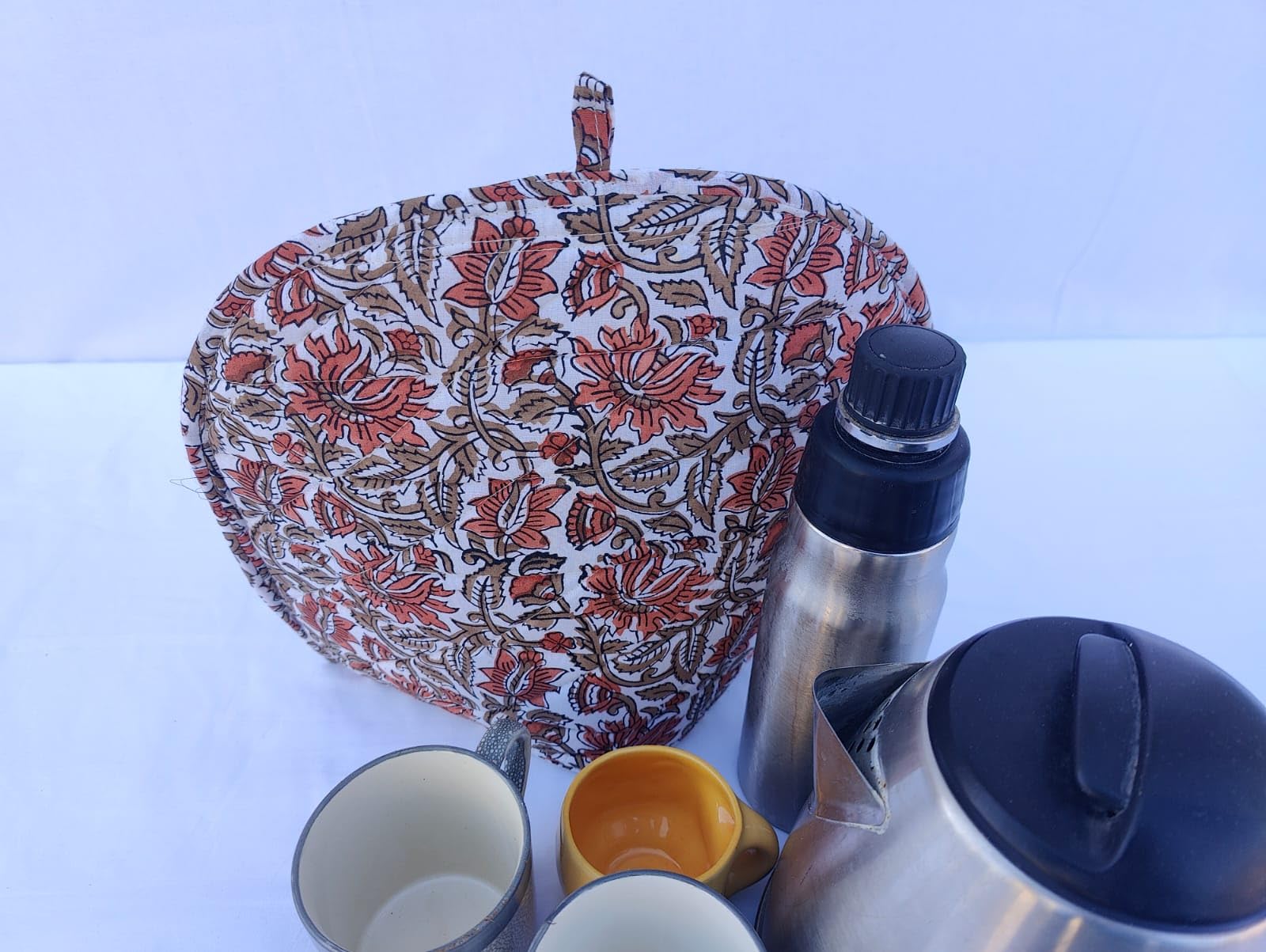 Fashionmart Mandala Tea Cozy Cover Hand Block Winter Tea Cozy Cotton Tea Kettle Warmer Pot Cover Hot Coffee Cover Handamde Kitchen D�cor (Pattern 20) 2