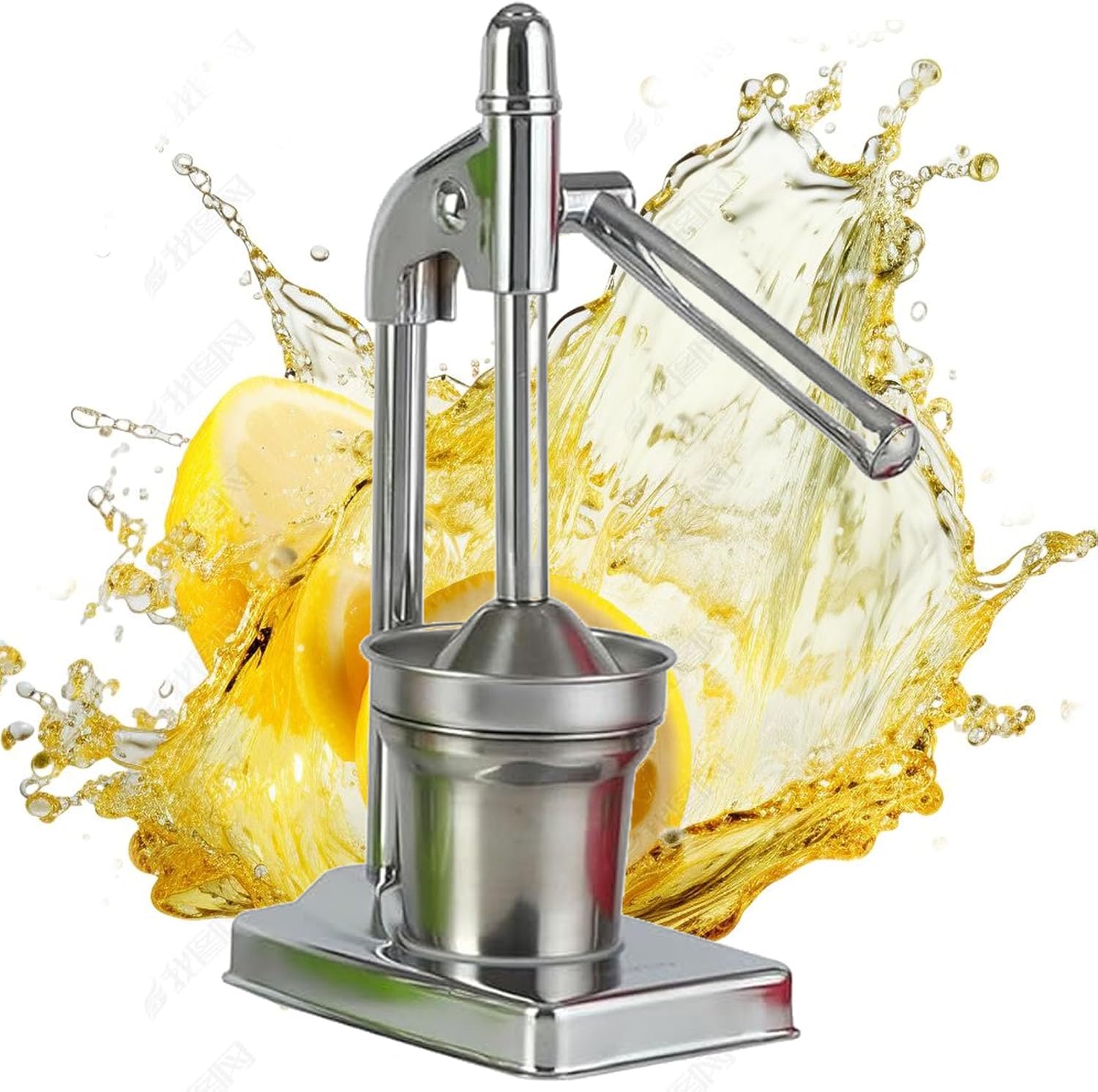 Cast Iron Juicer Hand Press, Stainless Steel Lemon Squeezer, Effective Manual Juicer Fruit Squeezer, Easy to Clean for Fresh Orange Juice