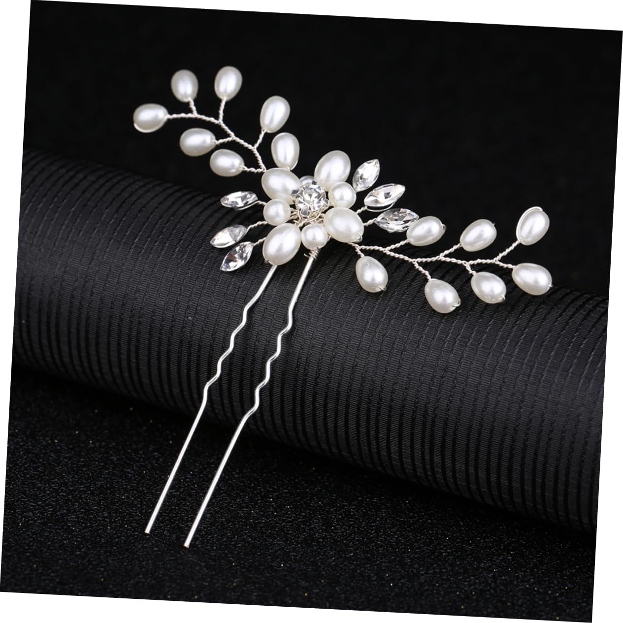 Amosfun 18stücke Teiliges U-förmige Haarnadeln Mit Perlen Und Kristallen Haarschmuck Für Braut Und Damen Elegantes Haar-accessoire Für Hochzeiten Und Besondere Anlässe Silber