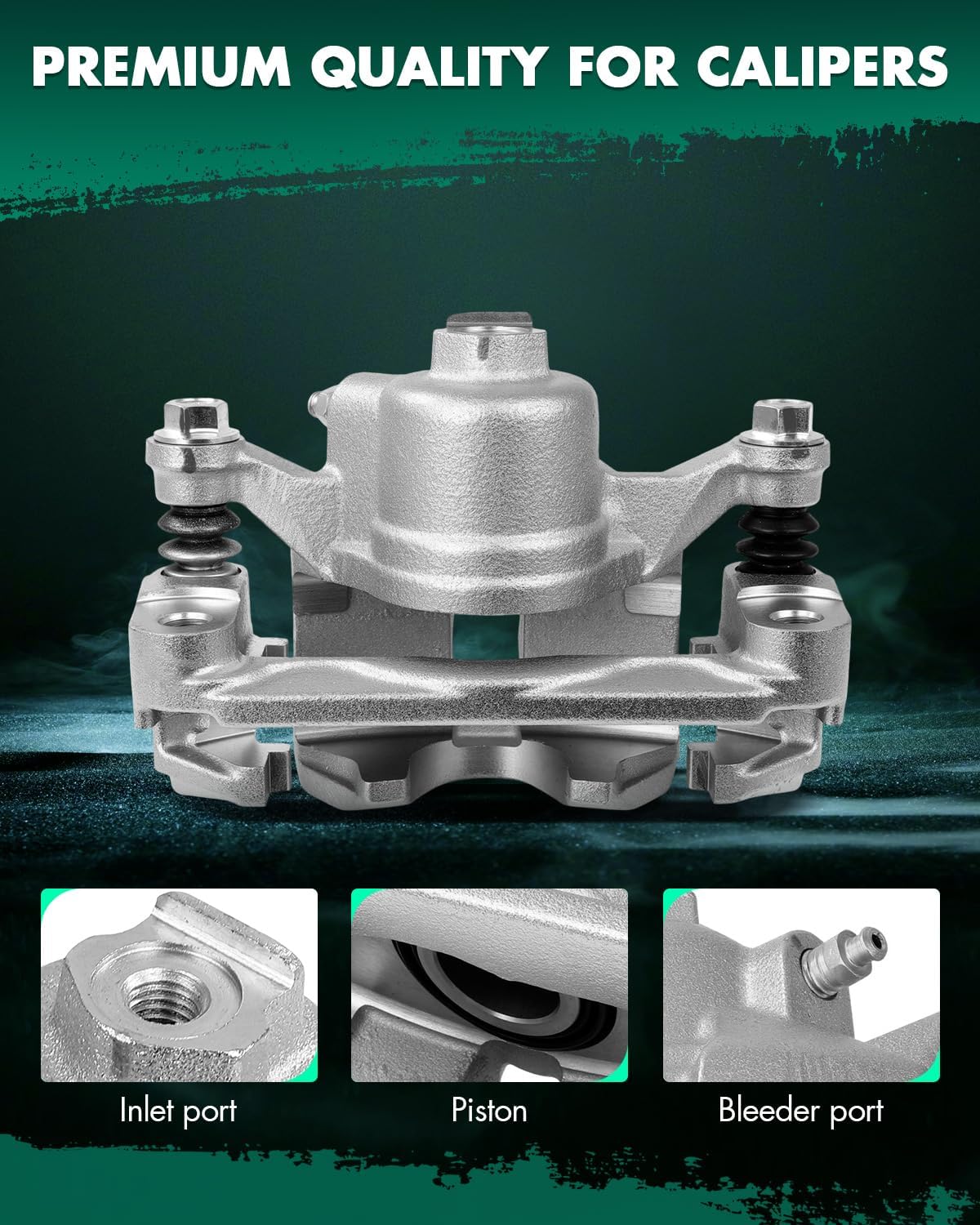 SCITOO 18B4644A Rear Right Disc Brake Caliper w/Bracket Fit For Buick For Rendezvous 2002-2007,For Pontiac For Aztek 2001-2005,For Pontiac For Montana 2002-2005, Single Piston