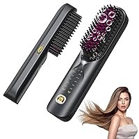 Bopcal Spazzola Lisciante per Capelli 10000mAh - 3 in 1 Spazzola Lisciante Senza Fili