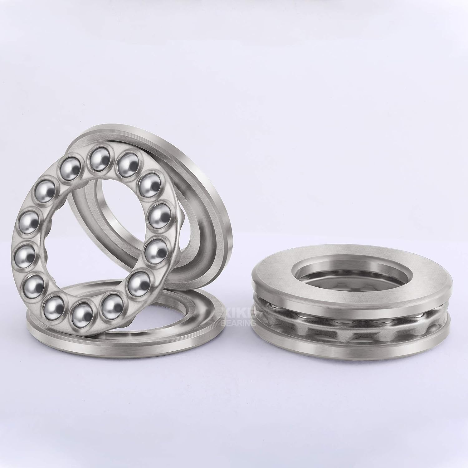 XiKe 2 Pack 51208 Bearings 40x68x19mm, High Speed and Chrome Steel Thrust Ball Bearings.