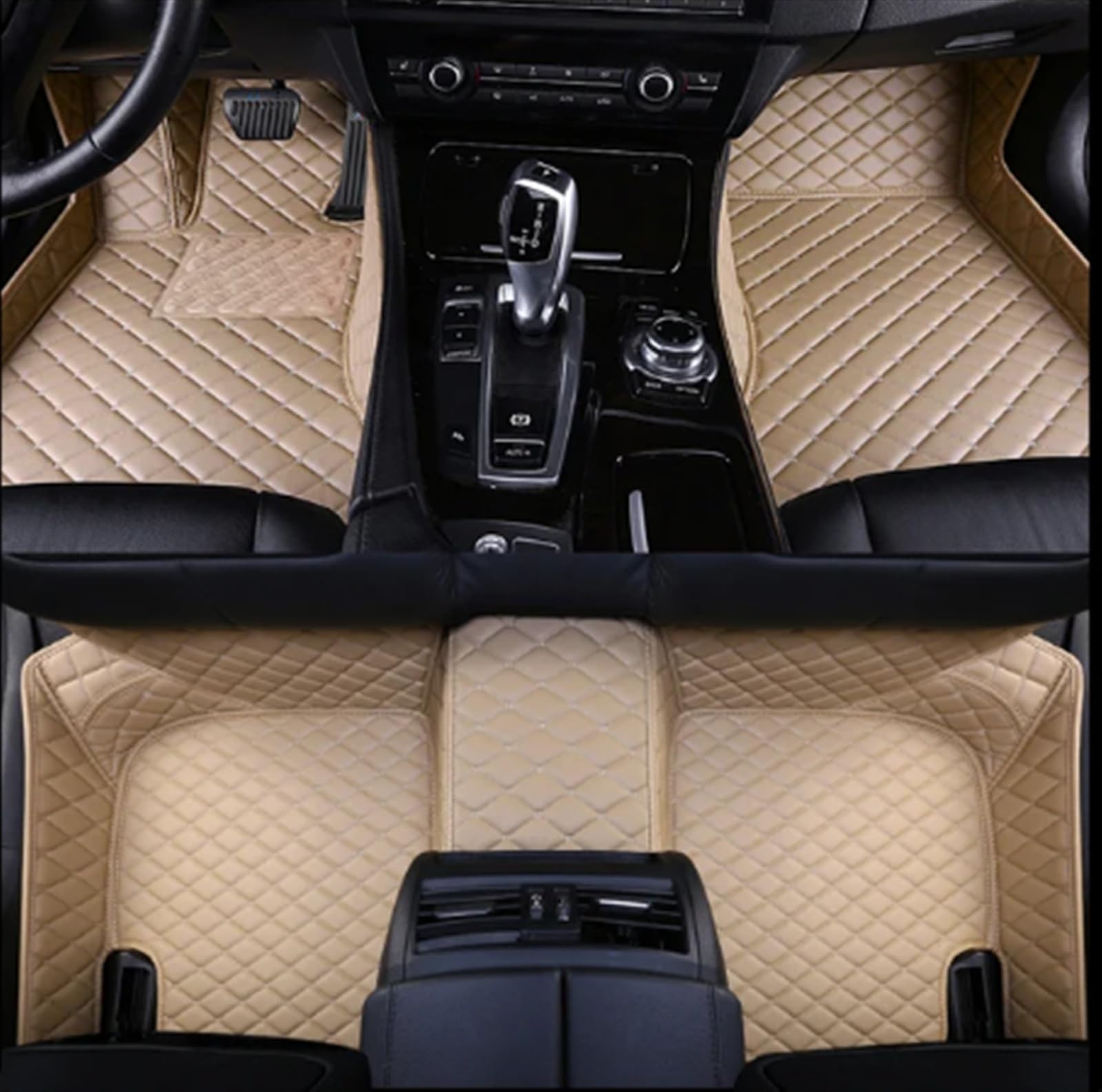 Alfombrillas Coche Compatible con Ford para Transit para Connect 2019 2020 LHD Kit Alfombrillas Coche Alfombra Impermeable Juego Completo De Lujo Accesorios Coche Almohadilla Pies(2)