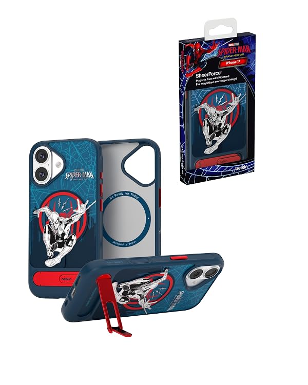 Belkin Marvel Spider-Man iPhone 17 Case, MagSafe with Kickstand by Belkin - Used condition - US$42.14
