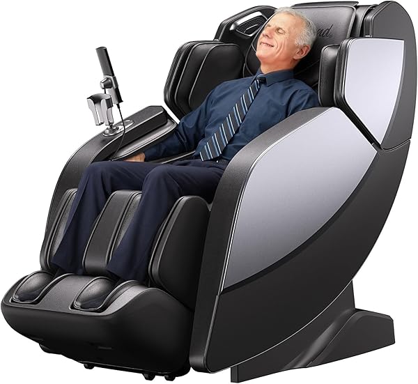 BOB AND BRAD iMaster Pro 4D Full Body Massage Chair, Co-Developed with Physical Therapists, 166° Zero Gravity SL-Track Recliner, Voice Control, Heat, Deep Tissue & Auto-Extend Calf for Tall Users