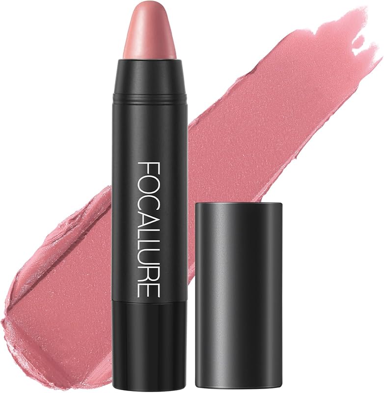 FOCALLURE Ultra Chic Lipstick,Moisturizing Lip Crayon,Lightweight Color without Drying or Fading,Long Lasting Waterproof Lips Makeup,BRAVE