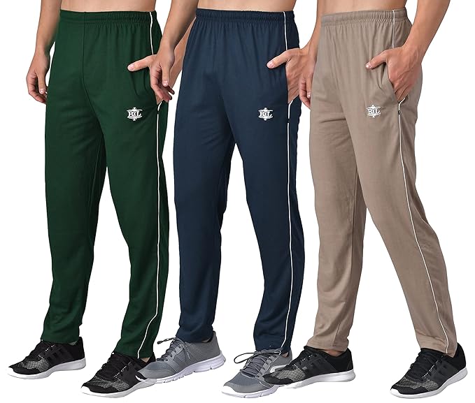 Plain Trackpants for Men | Plain Trackpants | Basic Trackpants | Regular Trackpants | Casual Trackpants | 100% Cotton | Men's Trackpants (Pack of 3)