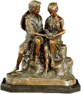Art Brass Figure Statue Fall in Love Man Women Bronze Decor Statue TPE-414