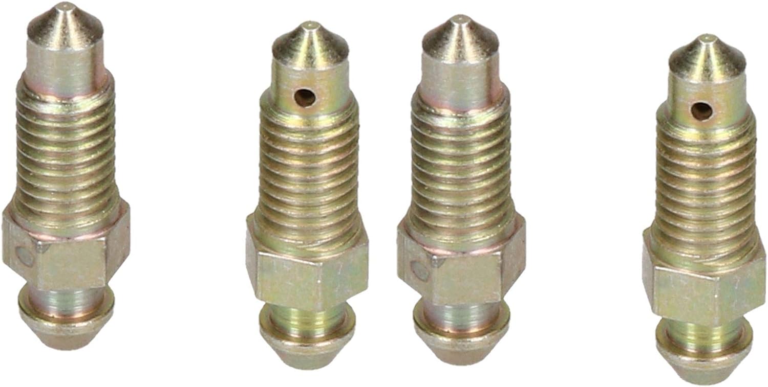 7mm x 1mm Steel Brake Caliper Bleeding Bleed Nipple Screw Bleedscrew 4pc