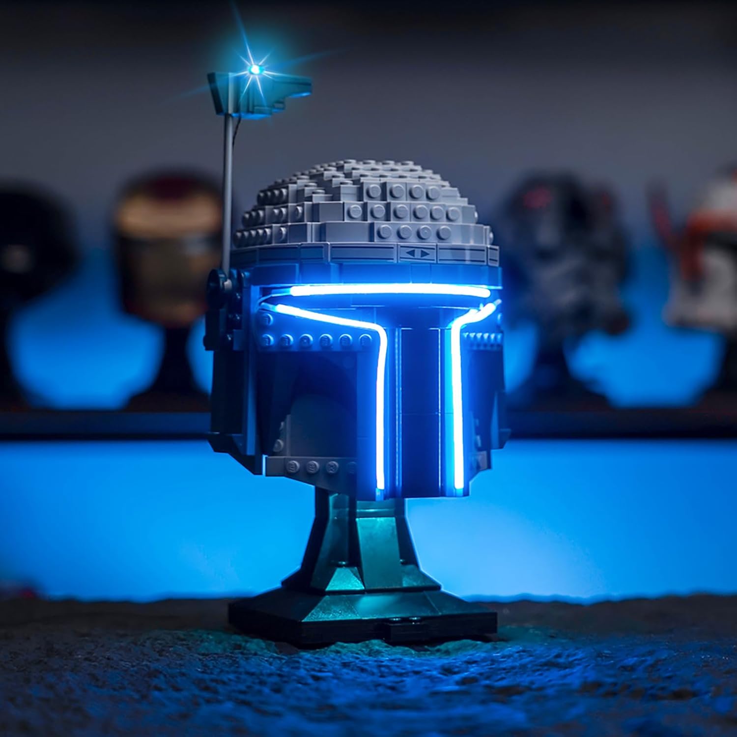 LED Lighting Compatible with Lego Jango Fett Helmet 75408，Light Kit Compatible with Lego 75408, NOT Included The Model Set - JUST Lights