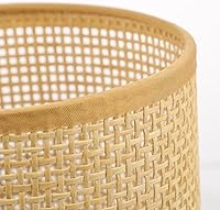 Vista 5 de Pantalla de lámpara de araña 2 unids pantalla de lámpara de mesa pantalla s lámpara de araña pantallas de ratán metal