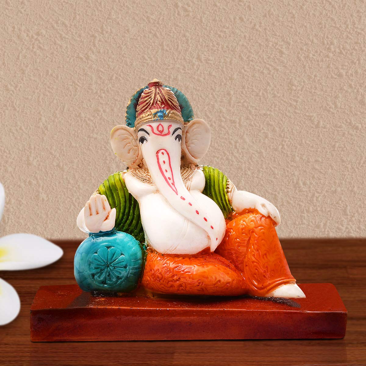 Handcrafted Lord Ganesha Figurine - Eco Friendly Idol -1 Handcrafted Lord Ganesha Figurine - Eco Friendly Idol -1