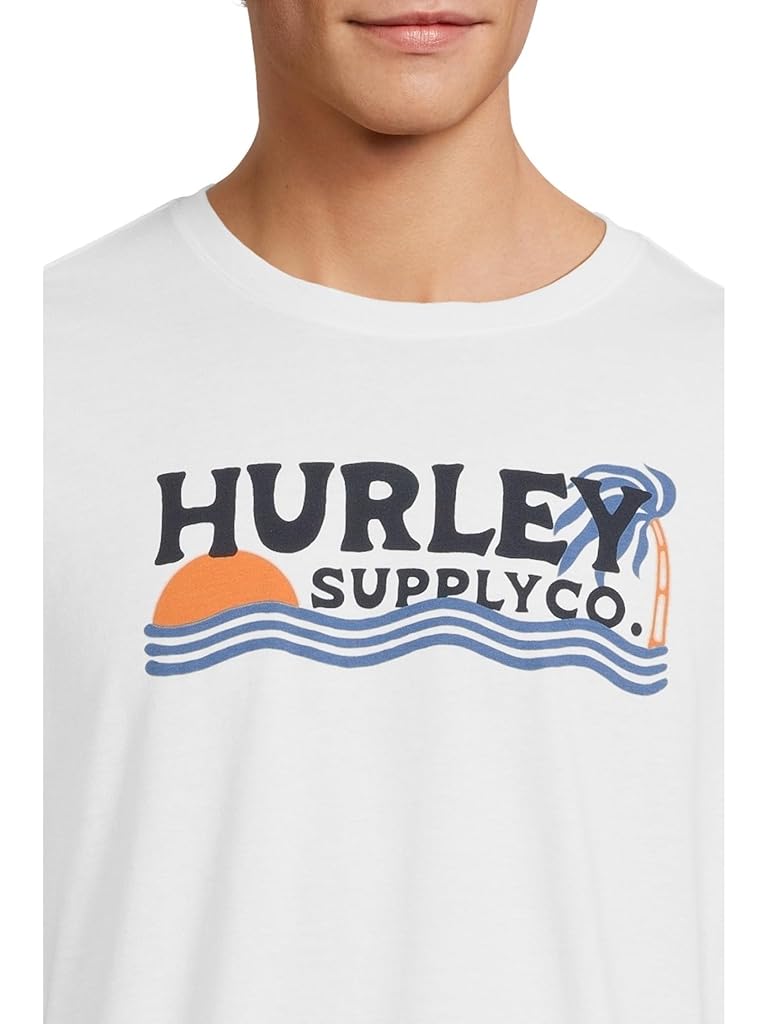White Hurley Wet Sand Short Sleeve